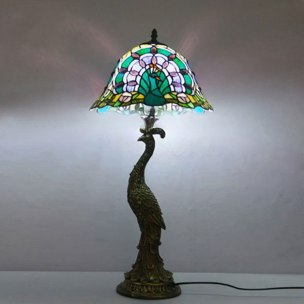 Tiffany Peacock Table Light